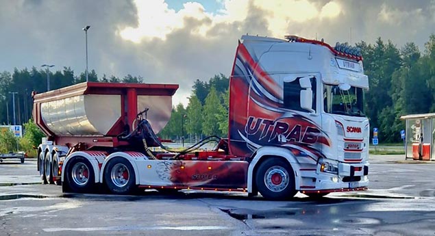 Frästransporter och asfalttransporter i Västerbotten